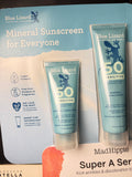 3 Blue Lizard Sensitive Mineral Sunscreen SPF 50| two of the 5 oz + 3 oz