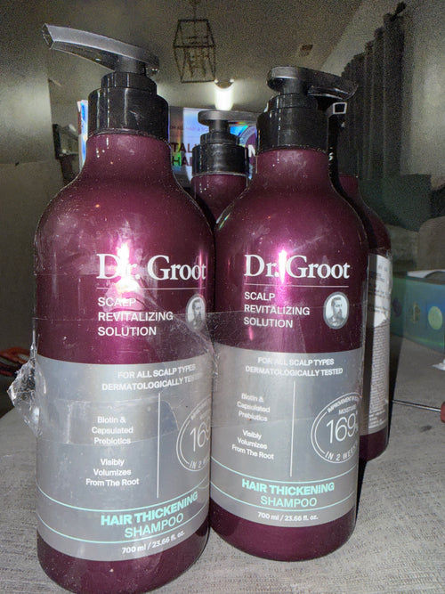 Dr. Groot Scalp Revitalizing Solution Shampoo Set – 2 x 700mL | Korean Hair Care | Hair Thickening