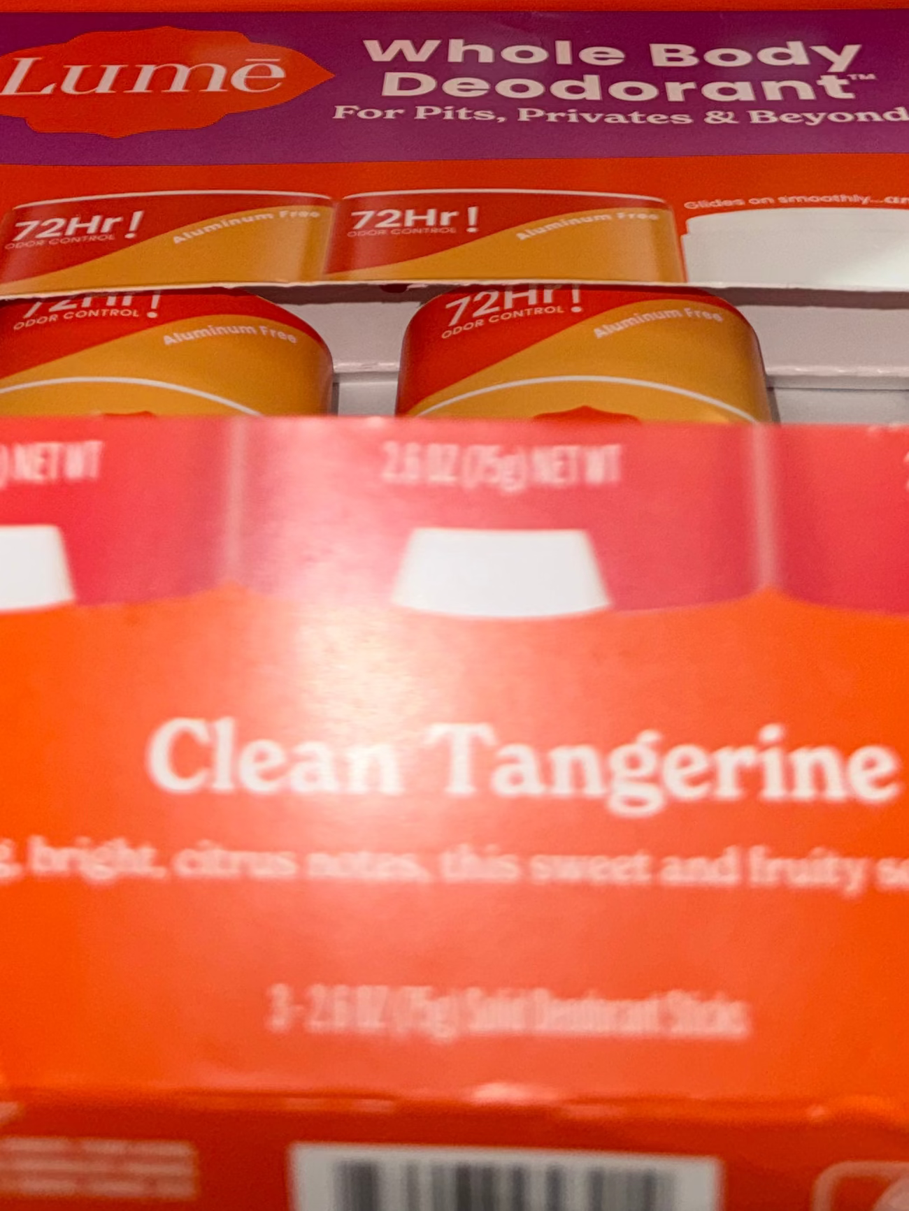 Lumē Whole Body Deodorant Stick 2-Pack | Clean Tangerine | 72Hr Odor Control (Copy)