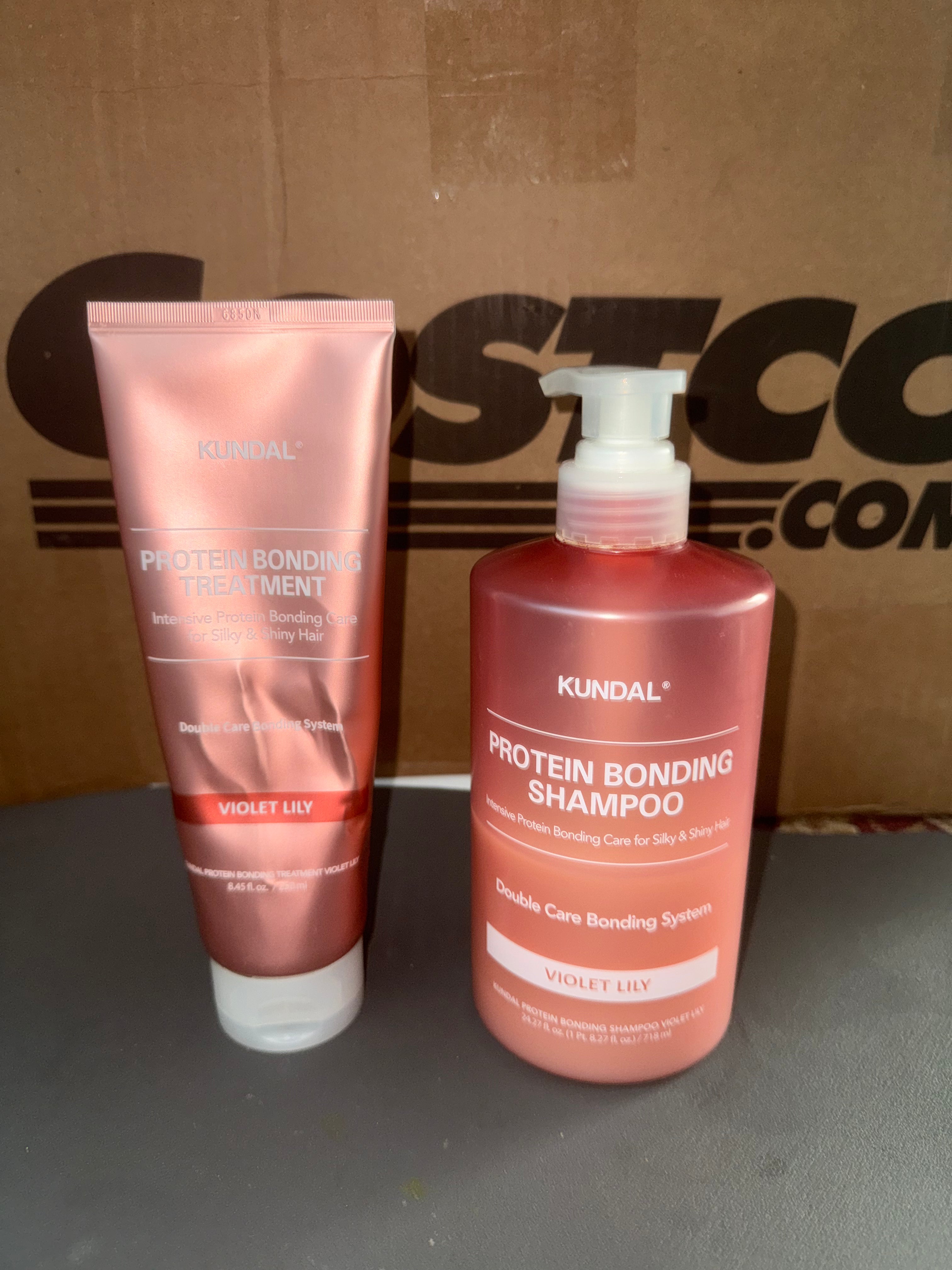 Kundal Protein Bonding Shampoo & Treatment Set | Violet Lily