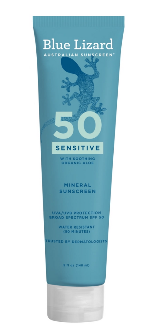 3 Blue Lizard Sensitive Mineral Sunscreen SPF 50| two of the 5 oz + 3 oz